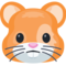 Hamster Face emoji on Facebook
